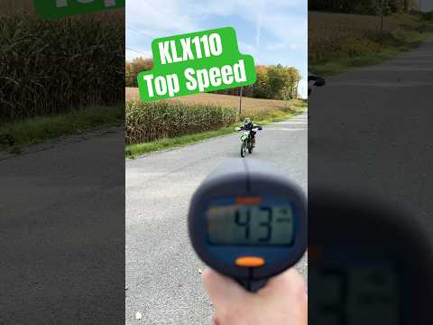 How fast is a #Kawasaki KLX 110L?! #TopSpeed #DirtBike