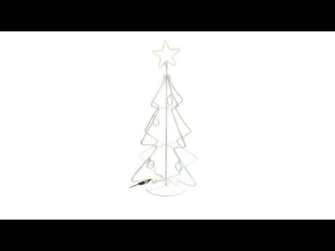 Winter Lane Indoor/Outdoor NeonLook Christmas Tree
