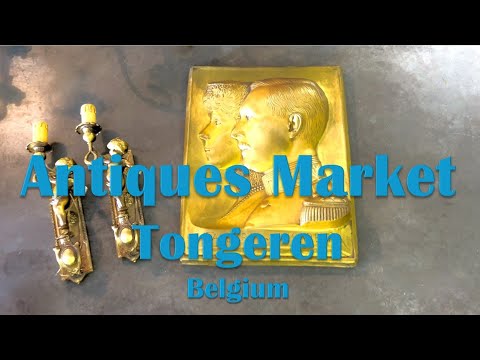 Antique Market, Tongeren, Belgium - Europe's Oldest Antique Market - No Commentary