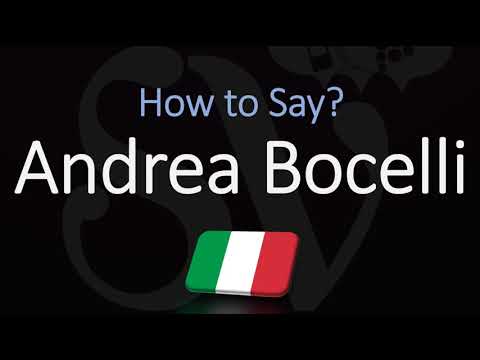 How to Pronounce Andrea Bocelli? (CORRECTLY) Italian Opera Singer Pronunciation