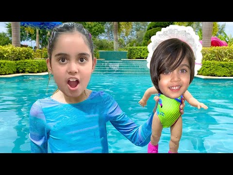 Nastya Found A Boy Doll And Pretends To Be A Parent