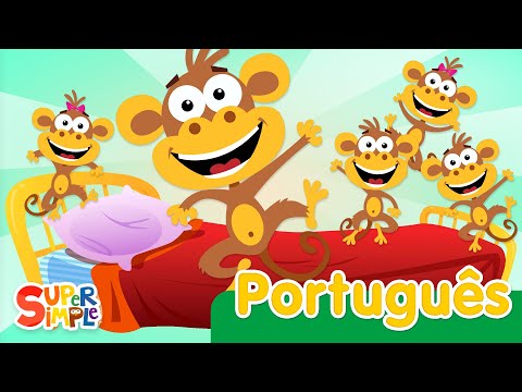 Cinco Macaquinhos | Canções Infantis | Super Simple Português
