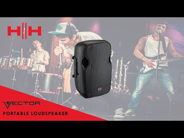 Vídeo relacionado con VECTOR by HH Electronics VRE-8AG2 - Altavoz activo portátil de 300 W 8 pulgadas de 2 vías con mezclador de 2 Ch, Bluetooth V5.0, SD y USB