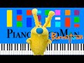 Bunnytown Theme Song Slow Easy Medium 4K Piano Tutorial