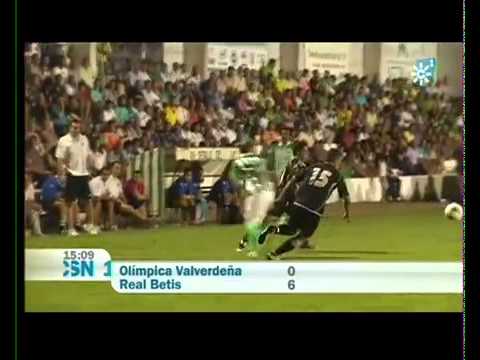 Olímpica Valverdeña 0 - Real Betis 6. Pretempora...