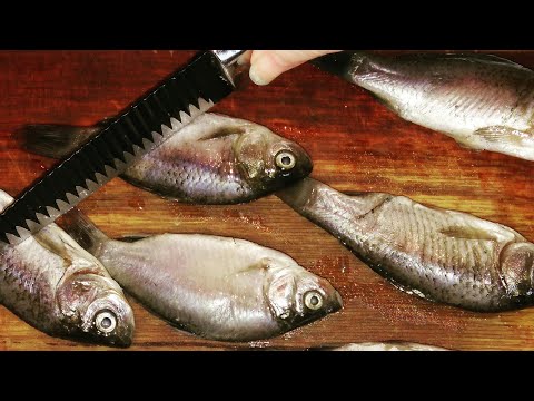 как пожарить рыбу карасей без костей, 2 способа жарки