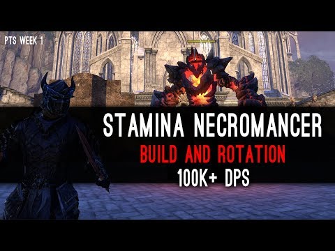 100k DPS - Stamina Necromancer DPS Test PvE - Elsweyr PTS Week 1