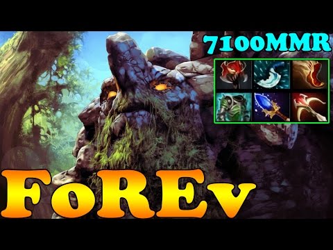 Dota 2 - FoREv 7100 MMR Plays Tiny Vol 5 - Pub Match Gameplay!