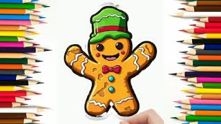 How to Draw a Gingerbread Man: Easy Step-by-Step Tutorial for Kids
