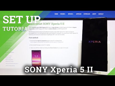 Sony Xperia 5 II - Starting Process & Welcome Screen
