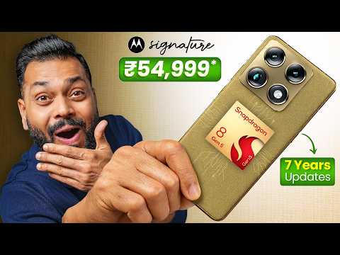 Motorola Signature Unboxing & Quick Review ⚡ 165Hz LTPO, SD 8 Gen 5, Flagship Camera @ ₹54,999*!