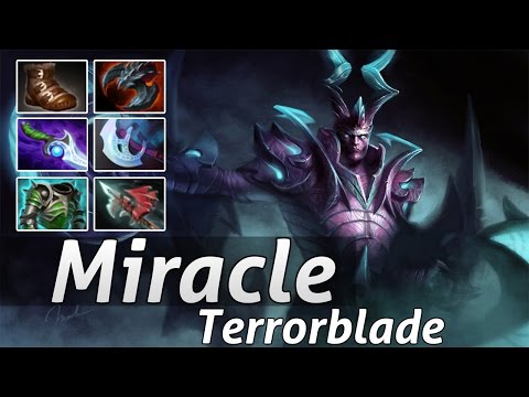 1 vs 9 Terrorblade Miracle Gameplay - Dota 2 Epic Moments