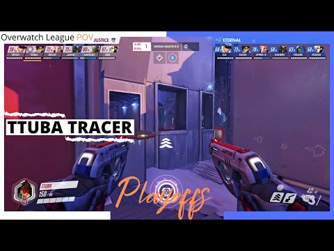 TTUBA TRACER POV Playoffs | Washington Justice vs Paris Eternal | OWL Season 2020