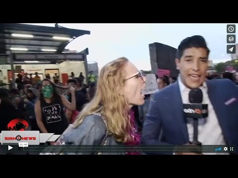 Reporter knocked unconscious live on air (ASL - 8.20.19)