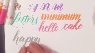 Tutorial: How to Use Regular Crayola Markers to Write Modern Brush Calligraphy