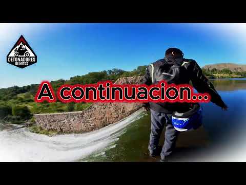 RIESGO TOTAL!!! - Cruzamos al murallón del Dique Chico #detonadoresdemitos #trekking #viajarenmoto