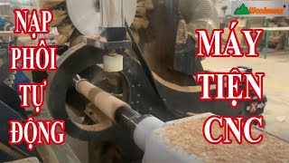 Máy Tiện CNC + Chà Nhám WM-1500ASL | Tiện Cực Nhanh 1 Phút 1 Cây