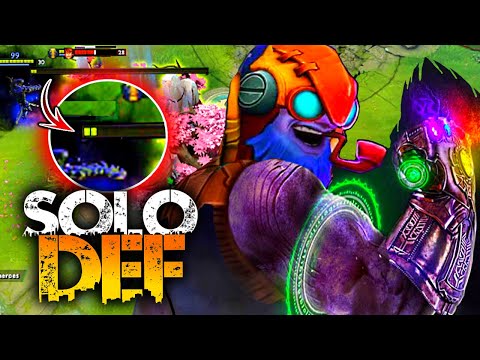 OMG IS ABSOLUTELY RAID SOLO DEFENSE BY TINKER  | DOTA 2 7.32C | SHIRUSHI TINKER.