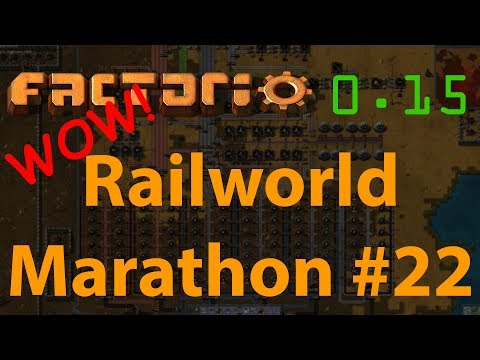 Factorio Railworld Marathon #22 - high-tech (yellow) science packs