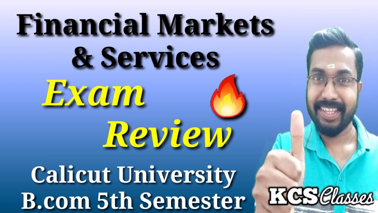 Financial Markets and Services|Exam Review 🔥|Calicut University B.com 5th Semester 