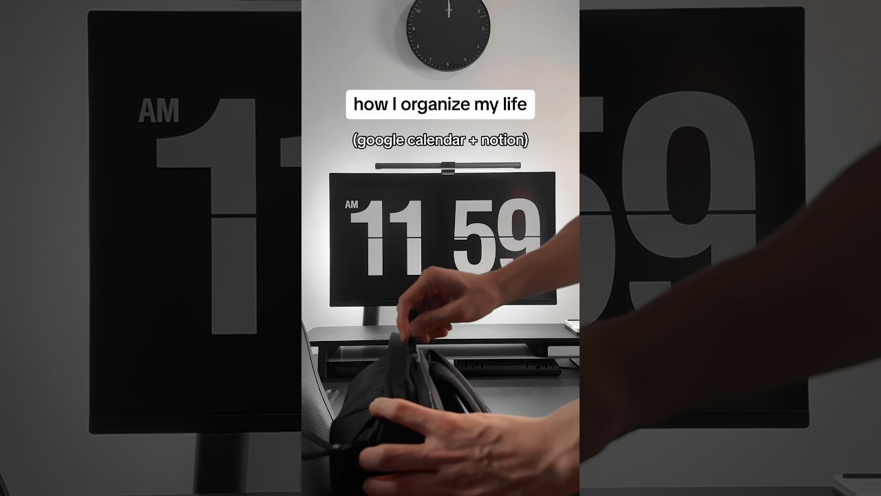 how to organize your life with notion and calendar #productivity #googlecalendar #notion