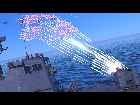 A-10 Warthog/Thunderbolt in Action vs NAVAL Anti-Air VULCAN 20MM