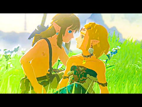 The Legend of ZELDA: TEARS OF THE KINGDOM - Link Has a Crush On Zelda All Scenes