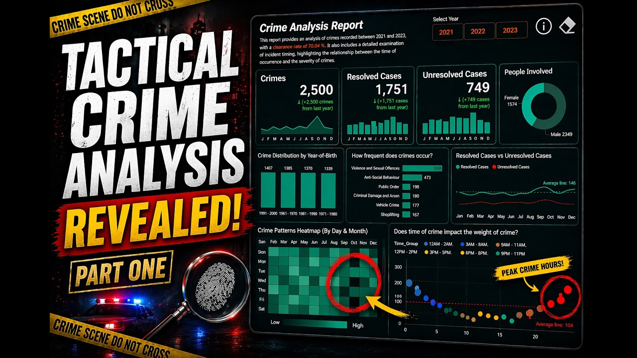 Tactical Crime Analysis Dashboard | PART ONE Walkthrough