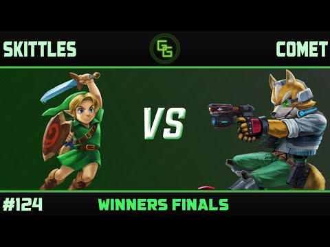 SKITTLES!! (Young Link) vs Comet (Fox) - FreeFall 124 Winners Finals