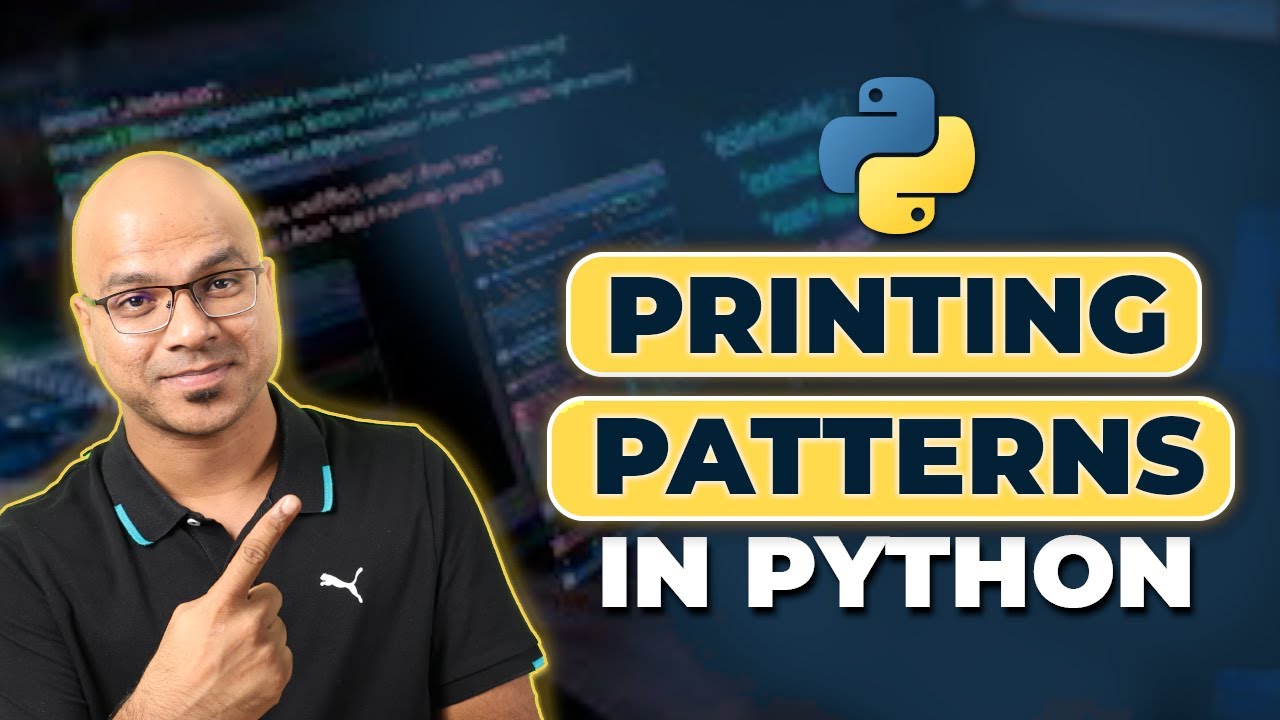 #23 Python Tutorial for Beginners | Printing Patterns in Python