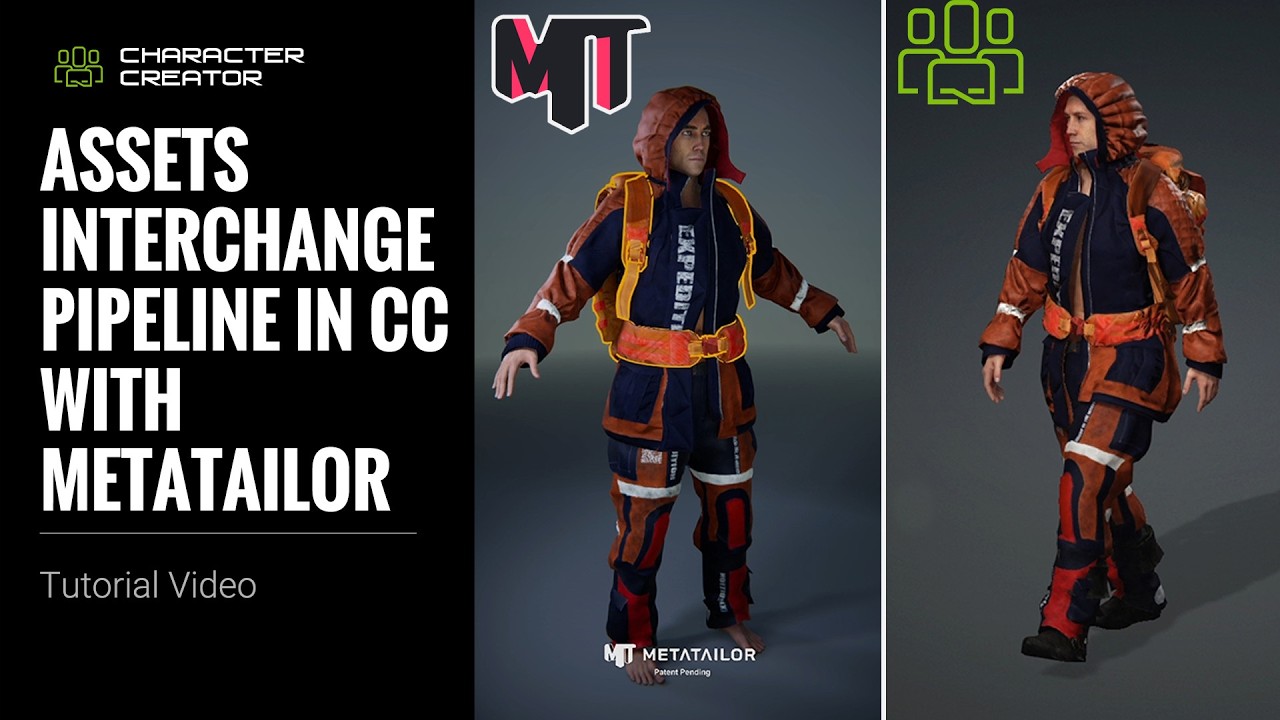 Assets Interchange between CC, SketchFab, MetaHuman, and MetaTailor | Character Creator  Tutorial