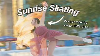 Figure Skating at Sunrise: My First Outdoor Ice Skating Shoot! (Performance + BTS)