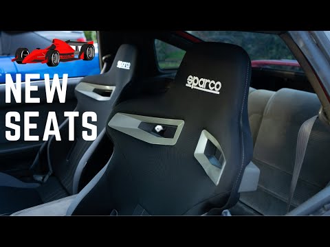 SUPRA IS BACK!! Installing Sparco R333 seats + Billet Radiator Brackets)