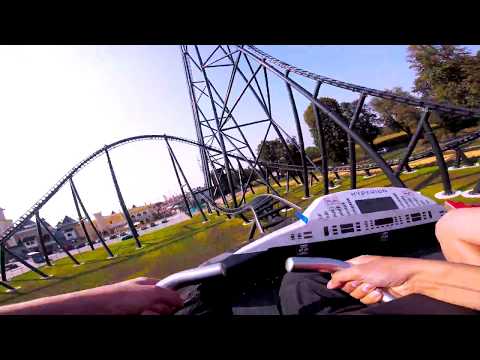4K WOW! Hyperion Mega Coaster POV ride - 142 km/h @ Energylandia Abusement Park!