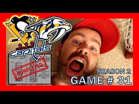 KNEE HOCKEY GAME # 31 - PENGUINS / CAPITALS / PREDATORS - SEASON 2 - QUINNBOYSTV