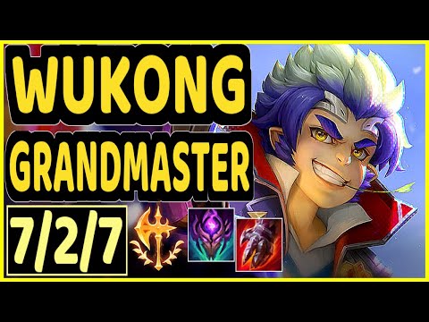 HARAMBE (WUKONG) - 7/2/7 KDA TOP GAMEPLAY - NA Ranked GRANDMASTER