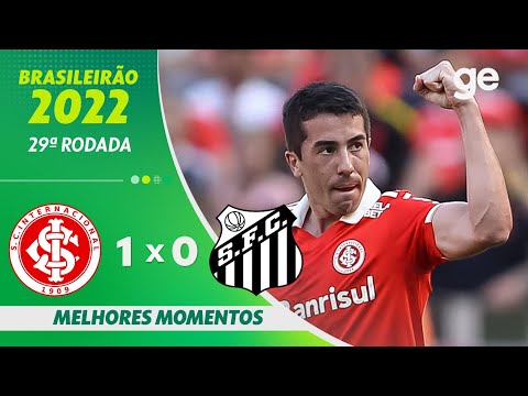 Gols e lances de Internacional x Santos