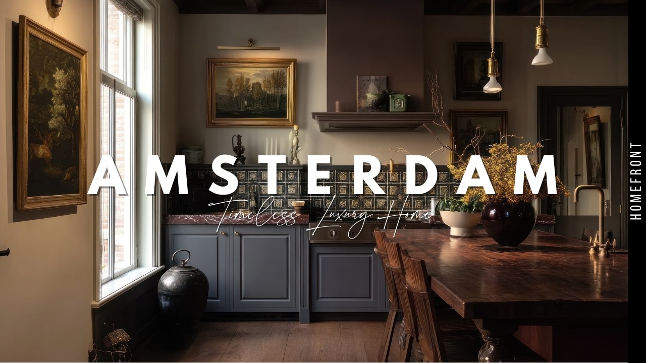 Luxury Amsterdam Canal House Tour | Timeless Dutch Interior Design Ideas