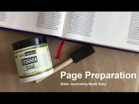 Page Preparation - Bible Journaling Made Easy