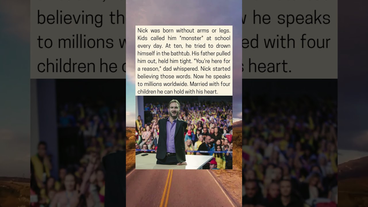 Born With No Limbs—Nick Vujicic Tried Suicide at 10, Now Inspires Millions