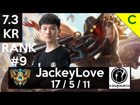 7.3 Gameplay - IG JackeyLove (Jhin) 17-5-11 Lethality Build Jhin