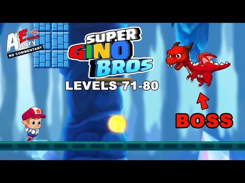 Super Gino Bros - Levels 71-80 + BOSS (Android Gameplay)