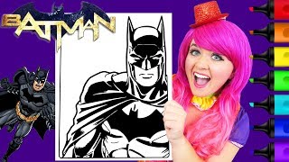 Coloring Batman DC Comics Crayola Coloring Page Prismacolor Paint Markers | KMMi THE CLOWN