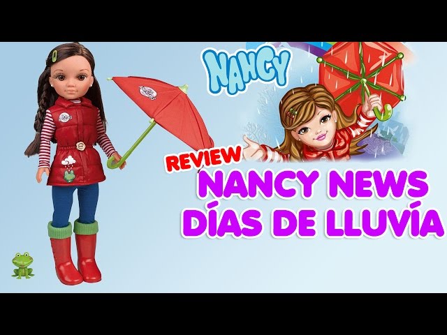 Vídeo relacionado con Nancy - Look de Lluvia, Conjunto de Lluvia para Muñeca Nancy, 1 Chuvasquero, 1 Sombrero y 1 Par de Botas de Agua, niños y niñas Desde 3 años, Famosa (NAC31000)