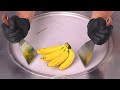 Mini Banana Ice Cream Rolls Street Food ASMR