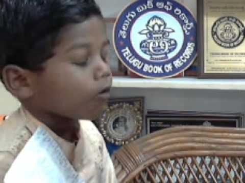 MASTER NUKATHOTI SNEHIL PRAKRUTH in TELUGU BOOK OF RECORDS