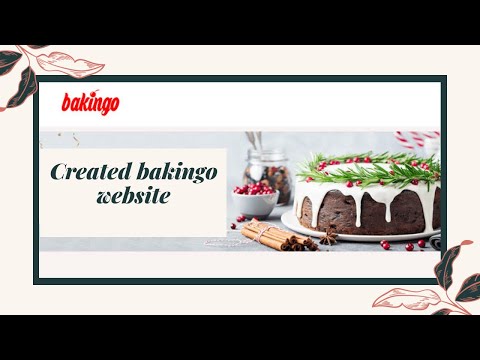 Created website same as the original website (Cake Website)