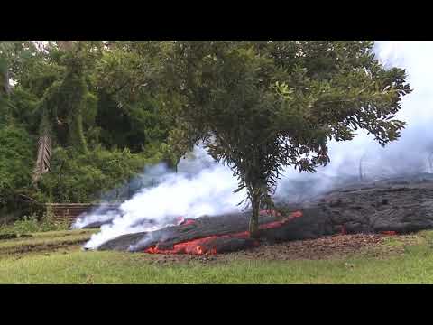 Lava flows in Pahoa - Eruption Update