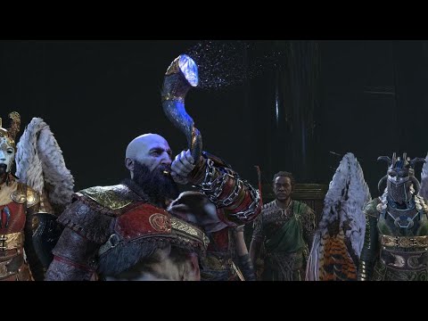 God of War Ragnarök - Sounding the Gjallarhorn (Portals Scene) - PS5 4K HDR