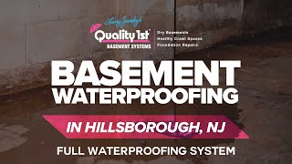 Watch video: Basement Waterproofing In Hillsborough, NJ